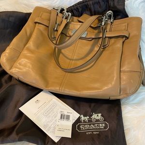 Beautiful soft leather Coach handbag